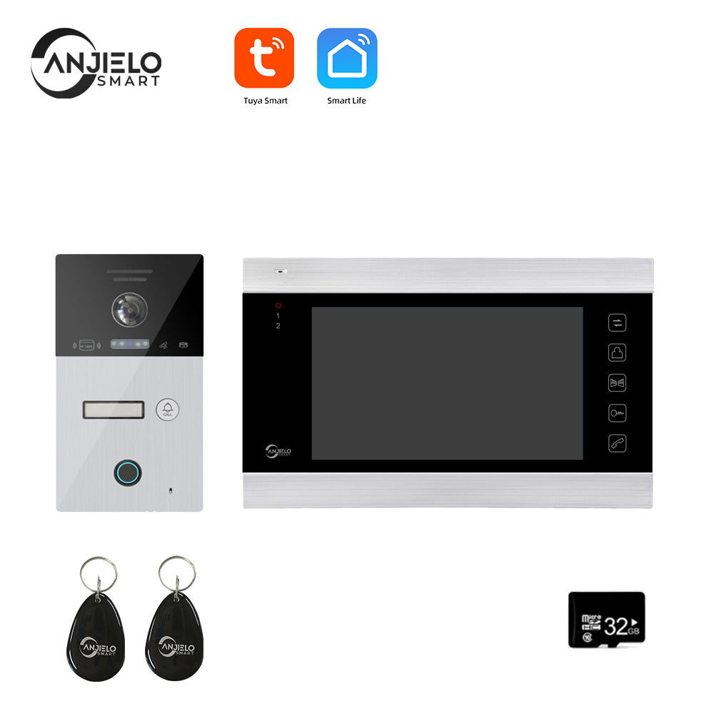 Anjielo Tuya Smart Video Intercom Video Intercom Doorbell Camera 1080P for Home Security Protection WiFi Video Intercom