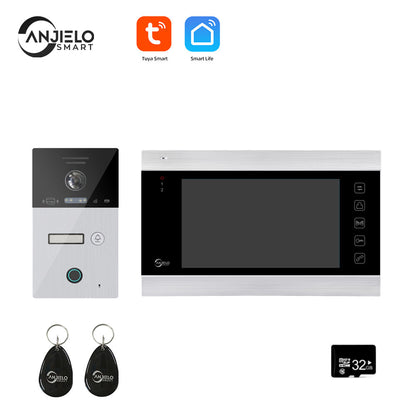 Anjielo Tuya Smart Video Intercom Video Intercom Doorbell Camera 1080P for Home Security Protection WiFi Video Intercom