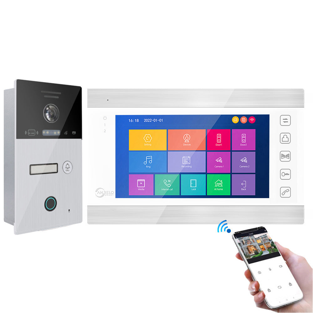 Anjielo Tuya Smart Video Intercom Video Intercom Doorbell Camera 1080P for Home Security Protection WiFi Video Intercom