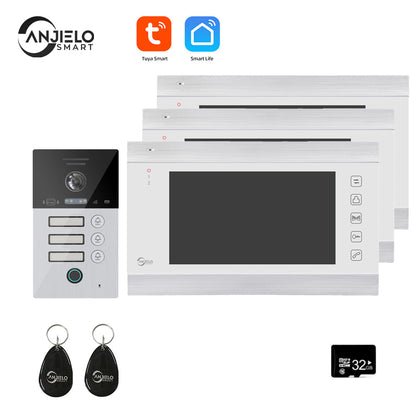 Anjielo Tuya Smart Video Intercom Video Intercom Doorbell Camera 1080P for Home Security Protection WiFi Video Intercom