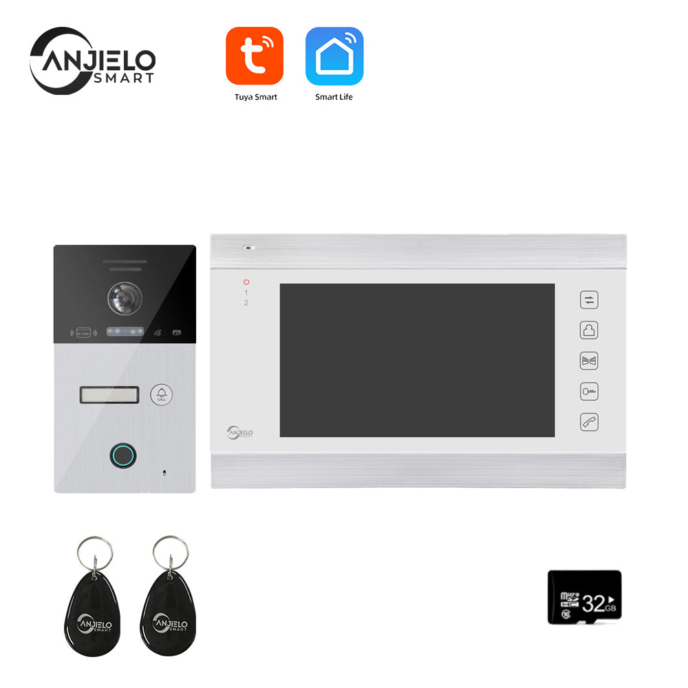 Anjielo Tuya Smart Video Intercom Video Intercom Doorbell Camera 1080P for Home Security Protection WiFi Video Intercom