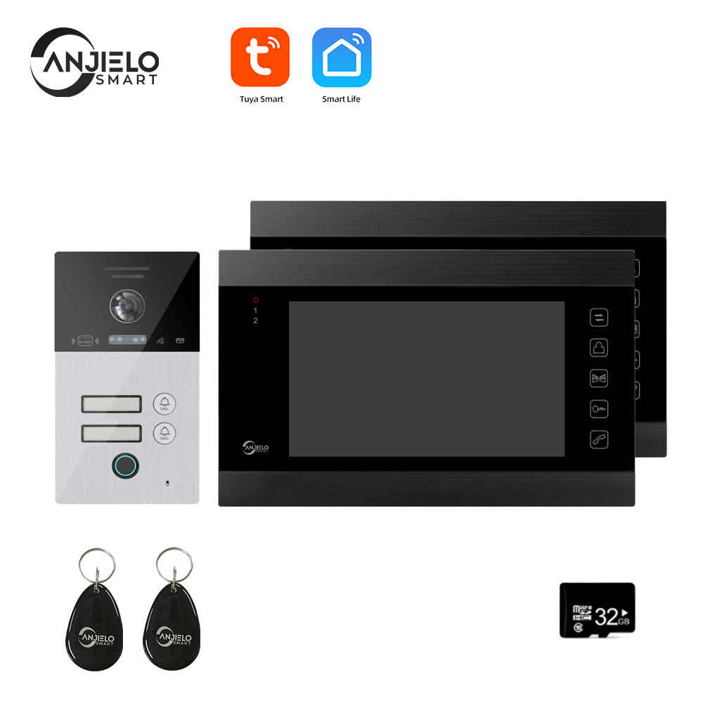 Anjielo Tuya Smart Video Intercom Video Intercom Doorbell Camera 1080P for Home Security Protection WiFi Video Intercom