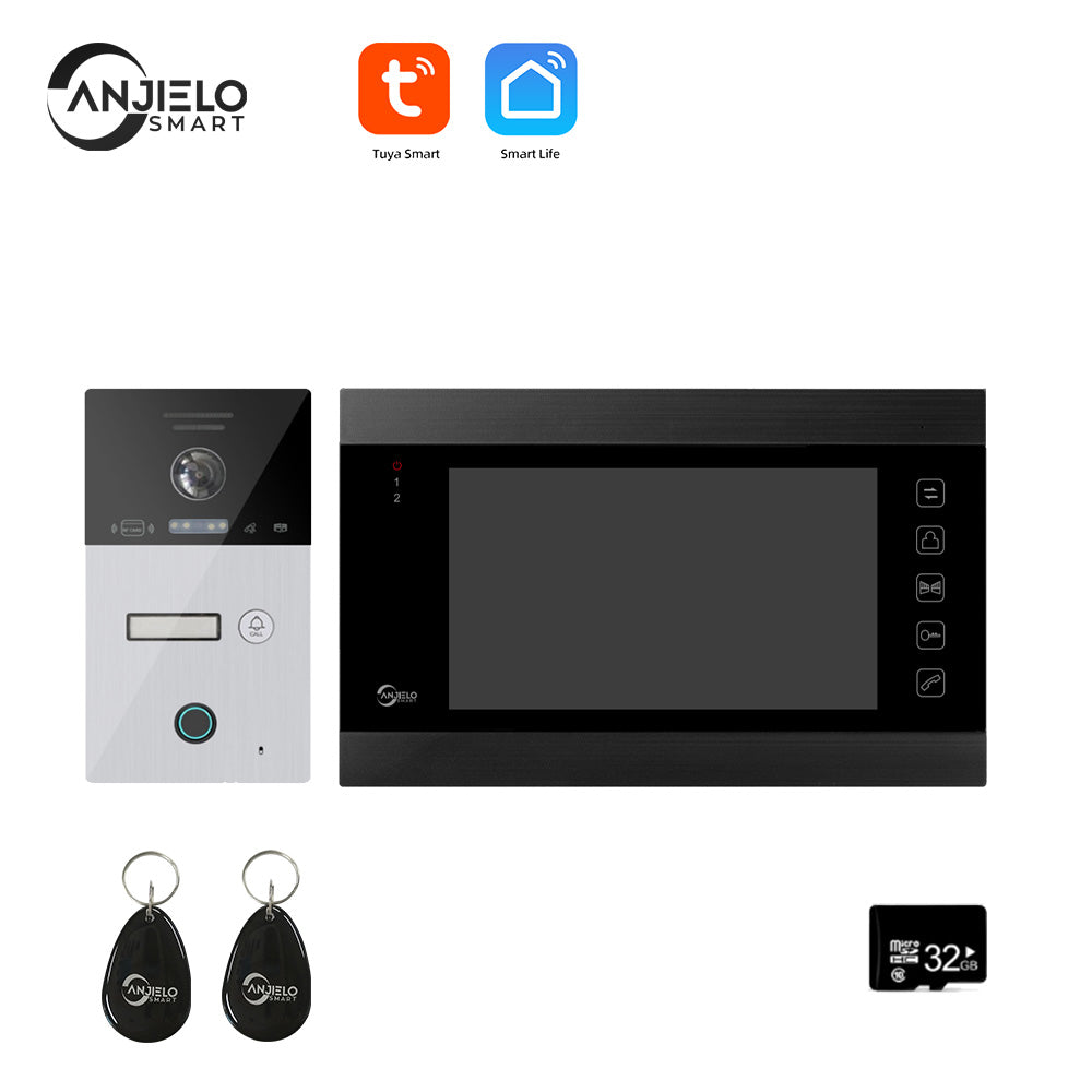 Anjielo Tuya Smart Video Intercom Video Intercom Doorbell Camera 1080P for Home Security Protection WiFi Video Intercom