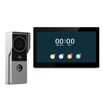 ANJIELO SMART FHD1080P Video Intercom Doorbell Touch Screen with Wired Doorbell 1080P 140° Video Intercom