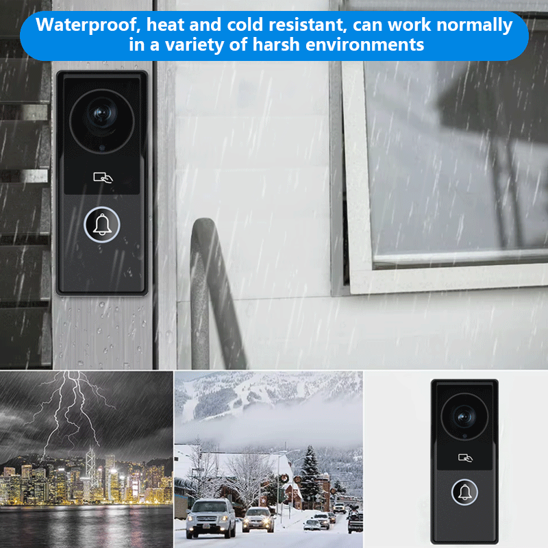 ANJIELO SMART FHD1080P Video Intercom Doorbell Touch Screen with Wired Doorbell 1080P 140° Video Intercom