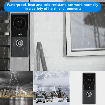 ANJIELO SMART FHD1080P Video Intercom Doorbell Touch Screen with Wired Doorbell 1080P 140° Video Intercom