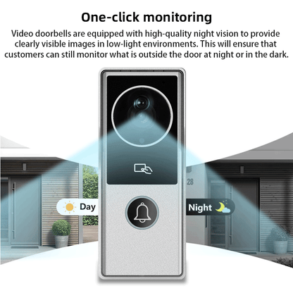 ANJIELO SMART FHD1080P Video Intercom Doorbell Touch Screen with Wired Doorbell 1080P 140° Video Intercom