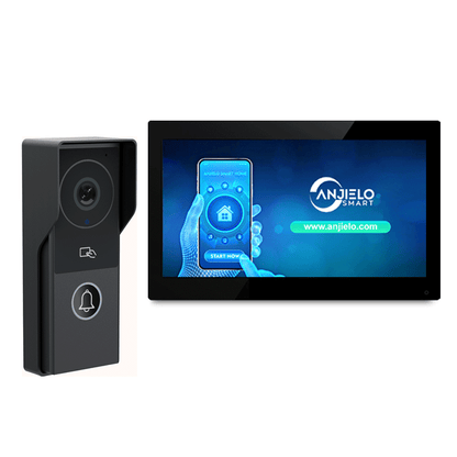 ANJIELO SMART FHD1080P Video Intercom Doorbell Touch Screen with Wired Doorbell 1080P 140° Video Intercom