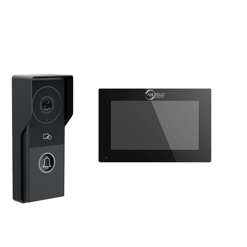 ANJIELO SMART FHD1080P Video Intercom Doorbell Touch Screen with Wired Doorbell 1080P 140° Video Intercom