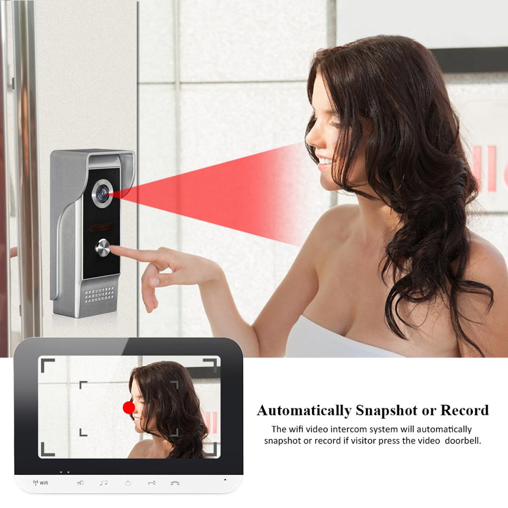 Anjielo Video Doorbell Intercom System IOS/Android Smartphone App Remote Control/Access Control Power/Electric Lock