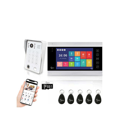 Anjielo Smart 7 inch Touch Screen Wifi Video Doorbell 1080p Resolution App Phone Control Remote Lock for Android and iOS Devices