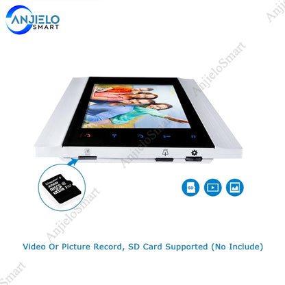 Anjielo Smart 1080P 7 Inch WiFi with Waterproof AHD Doorbell Camera Support Remote Unlock IP Video Doorbell Intercom System