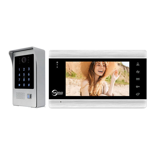 Anjielo 1080P Tuya WiFi Video Doorbell Intercom Unlock Motion Detection Access Control Kit