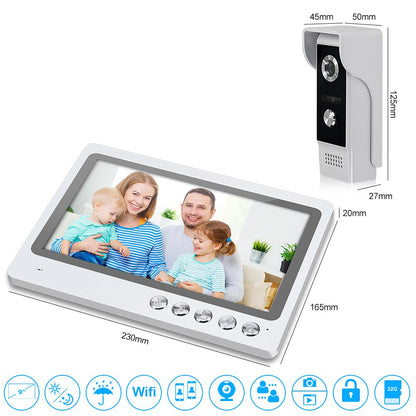 Anjielo 9 Inch WiFi Video Intercom System Video Doorbell with Night Vision Motion Detection