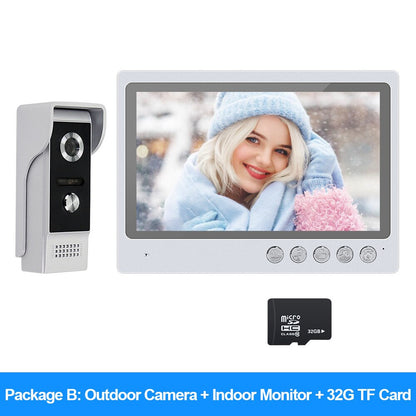 Anjielo 9 Inch WiFi Video Intercom System Video Doorbell with Night Vision Motion Detection