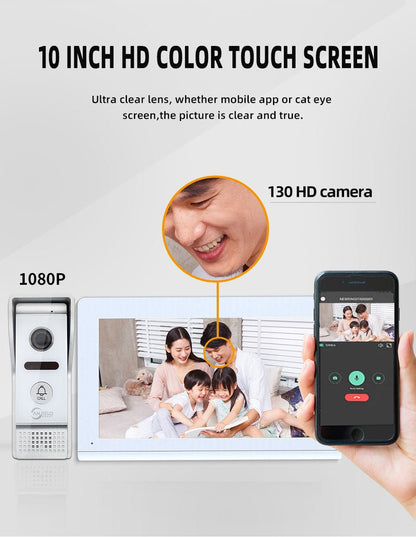 Anjielo Tuya Video Doorbell with 1080p HD Surveillance Video Intercom for Houses and Apartments