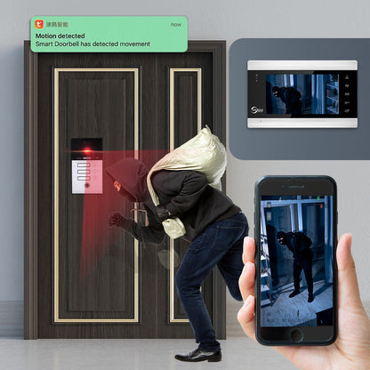 Anjielo 7-inch apartment WIFI video intercom 1080P video doorbell 1/2/3 floor WIFI doorbell Tuya video intercom