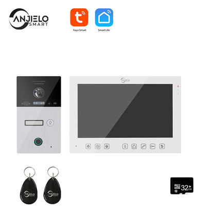 Anjielo 7-inch 1080P video apartment WIFI video intercom 1/2/3 floor WIFI doorbell Tuya home video intercom system