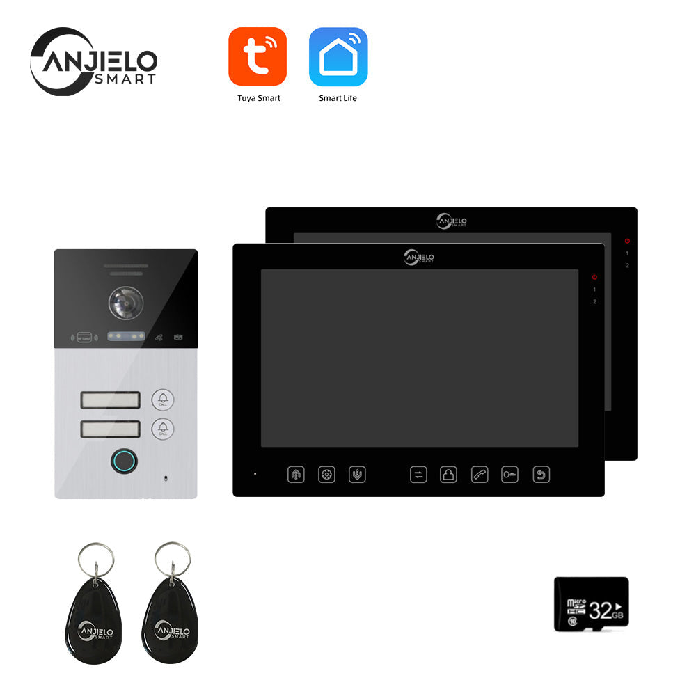 Anjielo 7-inch 1080P video apartment WIFI video intercom 1/2/3 floor WIFI doorbell Tuya home video intercom system