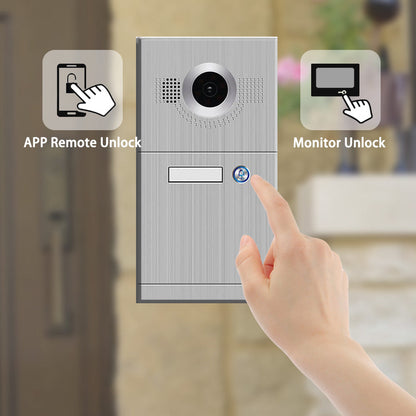 Anjielo 7-inch for apartment home tuya smart 1080P wired video doorbell camera protect home security video intercom
