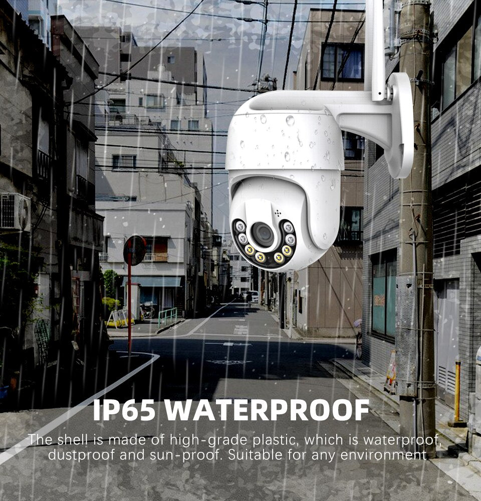 Anjielo Smart WIFI 3MP Full Color Night Vision Tuya App Remote Control Home Security Protection IP Camera Outdoor Video Surveillance