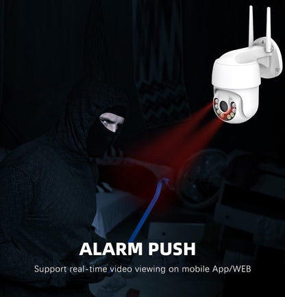 Anjielo Smart WIFI 3MP Full Color Night Vision Tuya App Remote Control Home Security Protection IP Camera Outdoor Video Surveillance