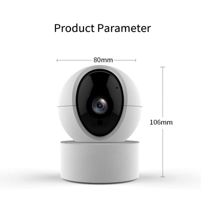 Anjielo Tuya 350° PTZ HD Camera Home Security Alarm System 2MP Indoor Color Dome Camera WiFi Surveillance Camera