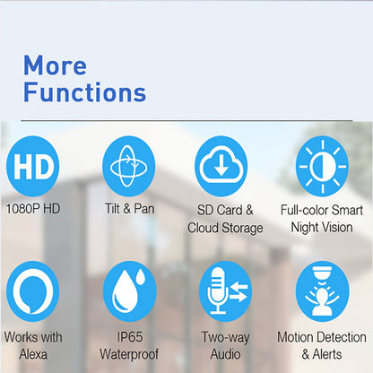 Anjielo Tuya Smart HD 1080P Surveillance Camera for Home Apartment Night Vision Motion Detection WiFi Dome IP Camera