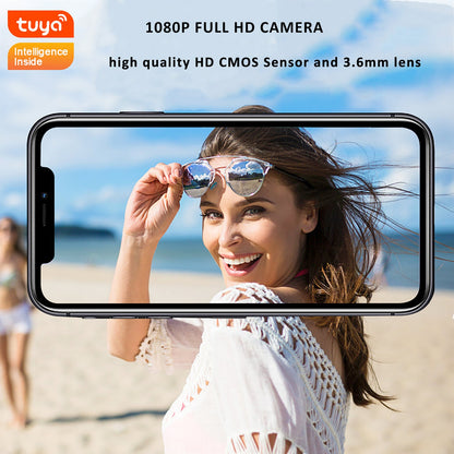 Anjielo Tuya Smart HD 1080P Surveillance Camera for Home Apartment Night Vision Motion Detection WiFi Dome IP Camera