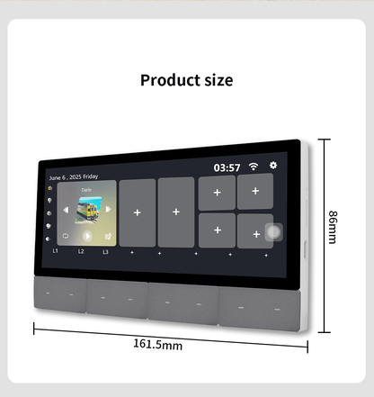 Anjielo smart 6-inch IPS display central control panel tuya device supports Zigbee control scene touch screen