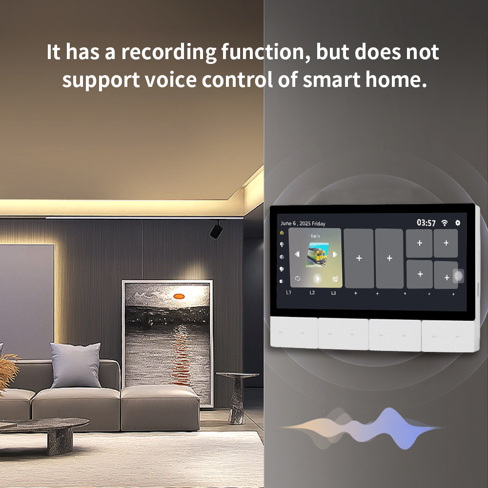 Anjielo smart 6-inch IPS display central control panel tuya device supports Zigbee control scene touch screen