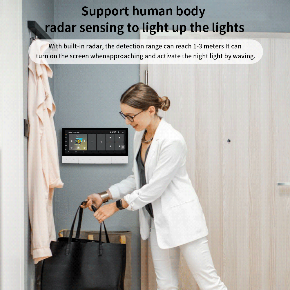 Anjielo smart 6-inch IPS display central control panel tuya device supports Zigbee control scene touch screen