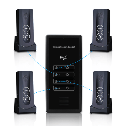 Anjielo intelligent wireless signal two-way intercom Type-c interface charging up to 500 meters far strong penetration wireless video intercom kit