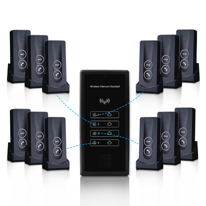 Anjielo intelligent wireless signal two-way intercom Type-c interface charging up to 500 meters far strong penetration wireless video intercom kit