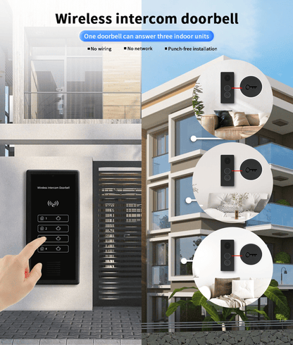Anjielo intelligent wireless signal two-way intercom Type-c interface charging up to 500 meters far strong penetration wireless video intercom kit