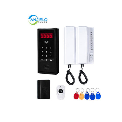 Anjielo two-way intercom wireless unlocking convenient support up to 9999 users wireless video intercom system