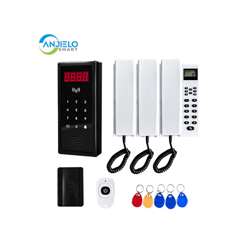 Anjielo two-way intercom wireless unlocking convenient support up to 9999 users wireless video intercom system