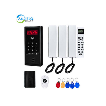 Anjielo two-way intercom wireless unlocking convenient support up to 9999 users wireless video intercom system