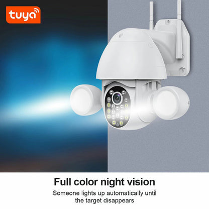 Anjielo Motion Detection Color Night Vision Auto Tracking WiFi Pan-Tilt 360° View 3MP Security Camera for Home Security
