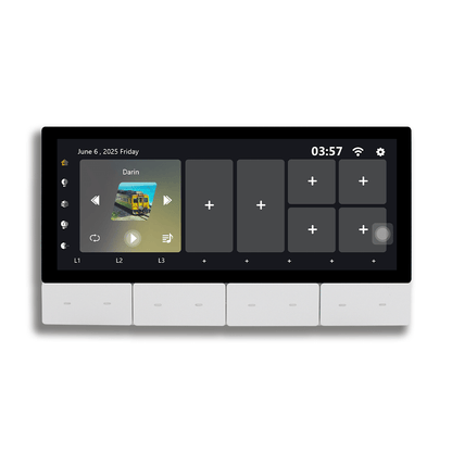 Anjielo Smart Latest 6-inch IPS Display Smart Home Central Control Panel Tuya WIFI Device Control Scene Touch Screen With Zigbee Smart for Multi-Functional Systems for Smart Home