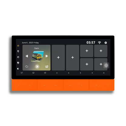 Anjielo Smart Latest 6-inch IPS Display Smart Home Central Control Panel Tuya WIFI Device Control Scene Touch Screen With Zigbee Smart for Multi-Functional Systems for Smart Home