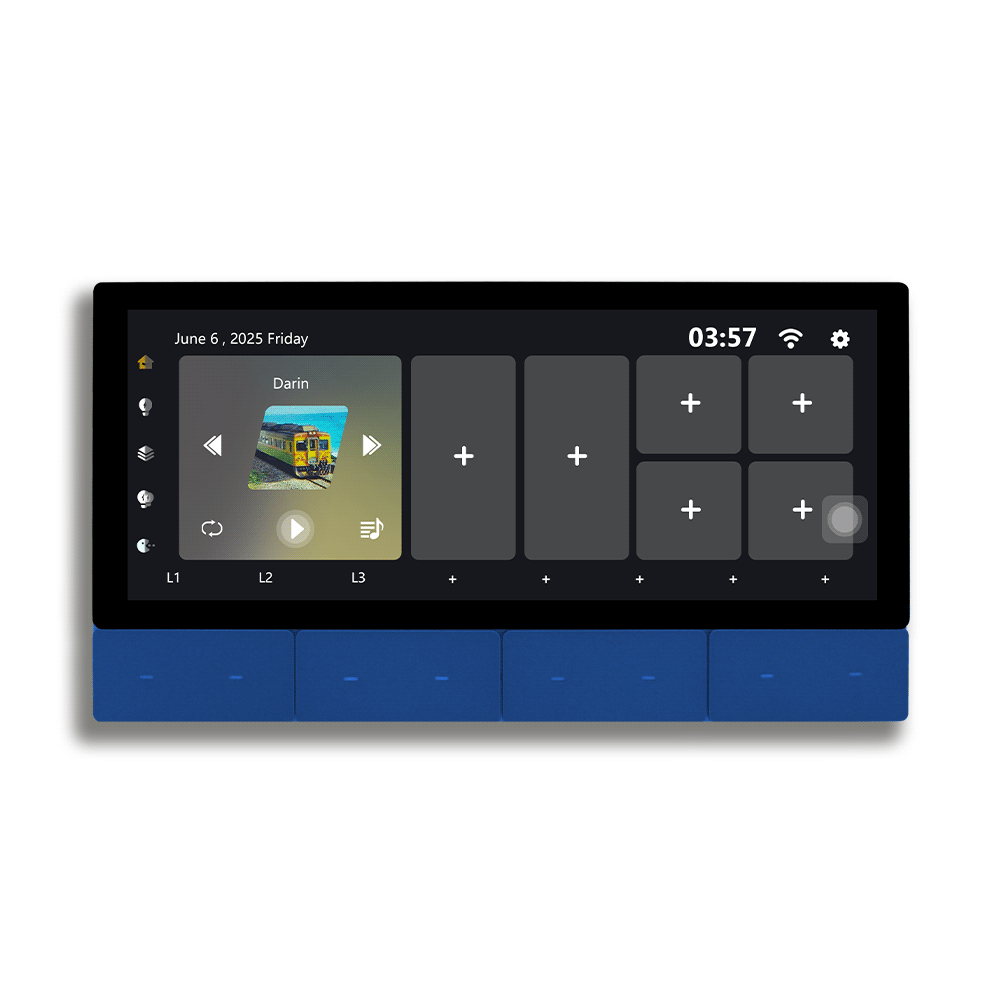 Anjielo Smart Latest 6-inch IPS Display Smart Home Central Control Panel Tuya WIFI Device Control Scene Touch Screen With Zigbee Smart for Multi-Functional Systems for Smart Home