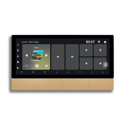 Anjielo Smart Latest 6-inch IPS Display Smart Home Central Control Panel Tuya WIFI Device Control Scene Touch Screen With Zigbee Smart for Multi-Functional Systems for Smart Home