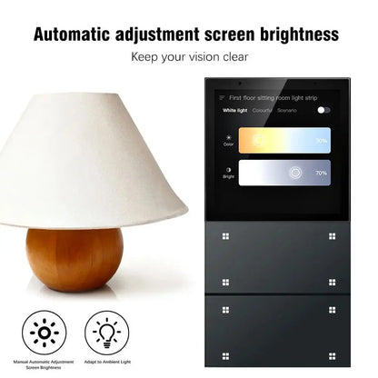 Anjielo Tuya 4-inch Smart Home Control Panel LCD Touch WIFI Switch House Homekit Domotica Remote Home Automation