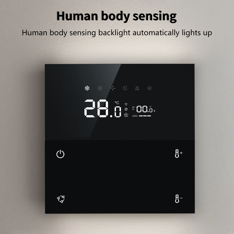 Anjielo 4-inch smart home thermostat Tuya APP compatible with Alexa and Google Home Voice Control Smart Home Thermostat