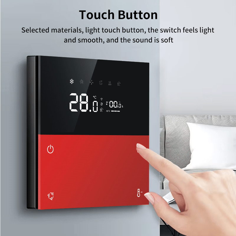 Anjielo 4-inch smart home thermostat Tuya APP compatible with Alexa and Google Home Voice Control Smart Home Thermostat