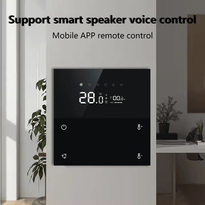 Anjielo 4-inch smart home thermostat Tuya APP compatible with Alexa and Google Home Voice Control Smart Home Thermostat