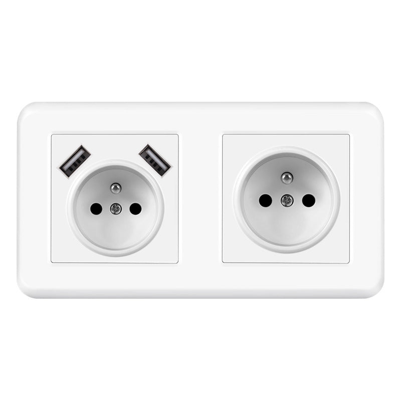 AnjieloSmart 82*82mm European standard socket, 16A PC socket panel