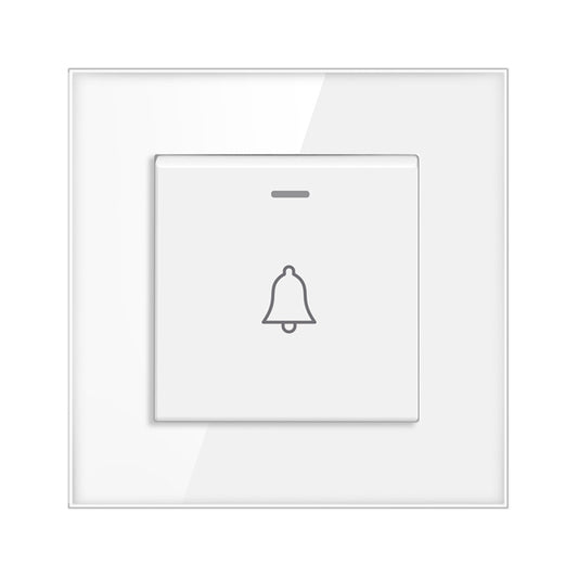 AnjieloSmart European standard 86-type access control switch panel, suitable for home use, wired, automatic return/reset, doorbell button/key.