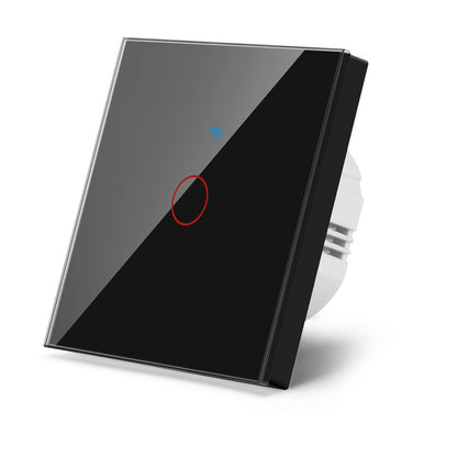 AnjieloSmart European standard graffiti smart WiFi switch with RF433 voice control, compatible with Alexa and Google Home, and features a touch switch.